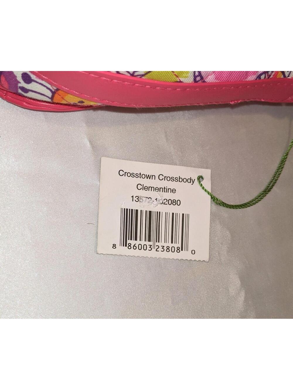 Vera Bradley Clementine Crosstown Crossbody Bag Pink Floral Shoulder Bag NWT - Picture 7 of 14